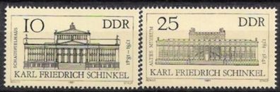 DDR Nr.2619/20 * * Karl Friedrich Schinkel 1981, postfrisch