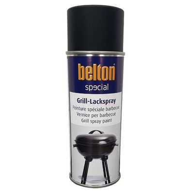 Belton Grill Lackspray bis 650°C schwarz-matt 400 ml