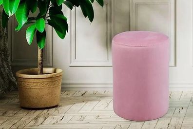 Rosa Sitzhocker luxuriöser Hocker modernen Stil neuer Sitzer Wohnzimmer