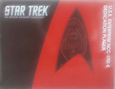 STAR TREK USS Enterprise NCC-1701-E Widmungsplakette (Dedication Plaque) OVP Eaglemos