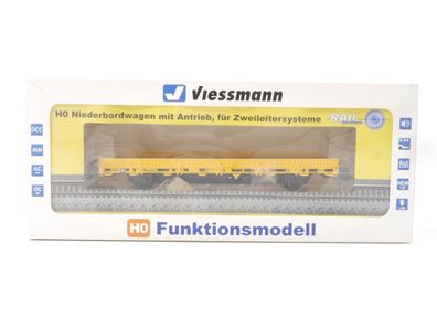 Viessmann H0 2315 Güterwagen Niederbordwagen mit Antrieb gelb Digital Sound NEM