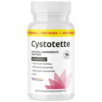 Cystonette Kapseln-Blasenfunktion-natürliche Zutatenkombination - Reicht für 3 Monate