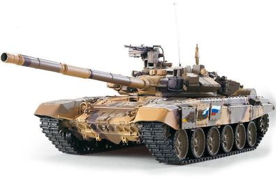 RC Panzer, Russian T-90 mit Stahlgetriebe, 2.4GHz, 3938-1Upg, Heng Long