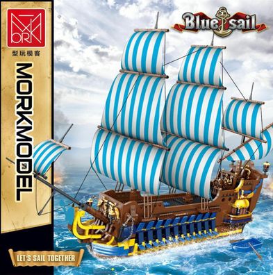 Display-Bausatz Piratenschiff "Blue Sail" von Morkmodel, 3265 Teile, 031011