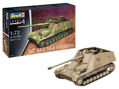 Revell Sd. Kfz. 164 Nashorn Panzer in 1:72 Revell 03358 Bausatz
