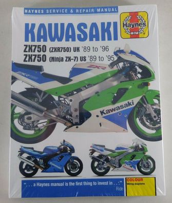 Reparaturhandbuch Kawasaki ZX 750 ZXR 750 + Ninja ZX-7, Baujahre 1989-96