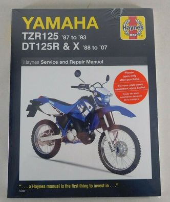 Reparaturhandbuch Yamaha TZR 125, Bj. 1987 - 1993, DT 125 R und X, Bj. 88 - 07