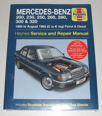 Reparaturanleitung Mercedes W124 Benzin + Diesel, Baujahre 1985 - 1993