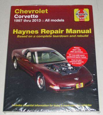 Reparaturanleitung Chevrolet Corvette C5 + C6, Baujahre 1997 - 2013