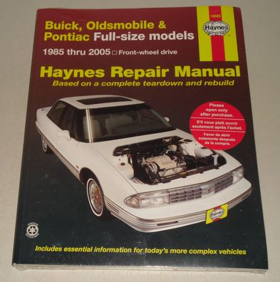 Reparaturanleitung Buick LeSabre Pontiac Bonneville Oldsmobile Regency bis 2005