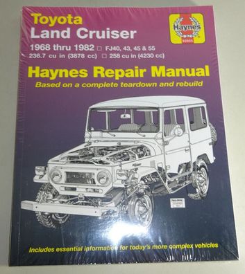 Reparaturanleitung Toyota Land Cruiser FJ 40 43 45 55, Baujahre 1968 - 1982