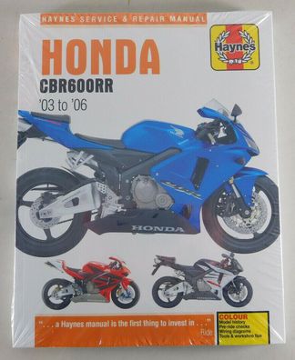 Reparaturanleitung Honda CBR 600 RR, Baujahr 2003 - 2006