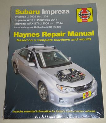 Reparaturanleitung Subaru Impreza + Impreza WRX / WRX STI + Outback, 2002 - 2014