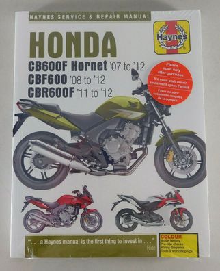 Reparaturanleitung Honda CB 600 F Hornet 07-12, CBF 600 08-12, CBR 600 F 11-12