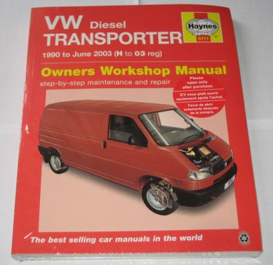 Reparaturanleitung VW Bus + Transporter T4 Diesel TD TDI, 1990 - 2003