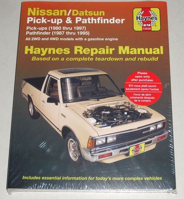 Reparaturanleitung Nissan / Datsun Pathfinder + PickUp D21 W21 WD21, 1980-1997