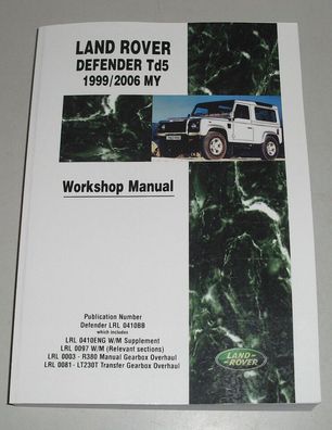 Werkstatthandbuch Reparaturanleitung Land Rover Defender TD5, Bauj. 1999-2006