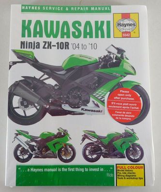 Reparaturhandbuch Kawasaki Ninja ZX 10 R, Baujahr 2004 - 2010