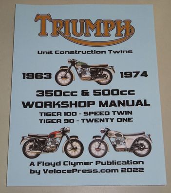 Werkstatthandbuch / Reparaturanleitung Triumph Tiger / Speed Twin / Twenty One