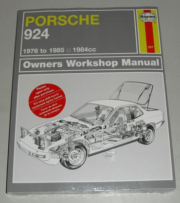 Reparaturanleitung Porsche 924 + Turbo + Carrera GT, Baujahre 1976 - 1985