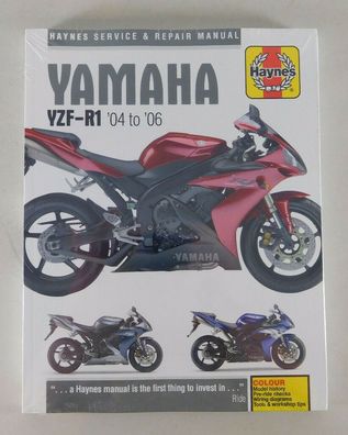 Reparaturanleitung Yamaha YZF R1 mit 998 ccm, Baujahr 2004 - 2006