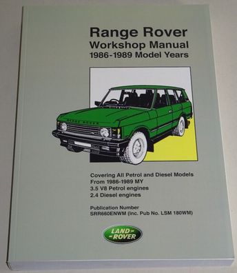 Werkstatthandbuch Range Rover 3.5 V8 + 2.4 Liter Diesel, Baujahre 1986 - 1989