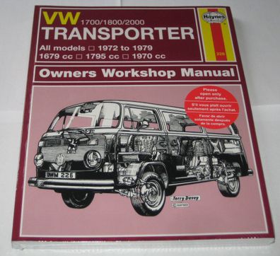 Reparaturanleitung VW Bus + Transporter T2 T2b 1,7 / 1,8 / 2,0 von 1972 - 1979