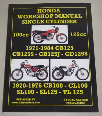 Werkstatthandbuch / Reparaturanleitung Honda CB CD SL 100 / 125, Bj. 1970-1984