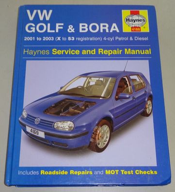 Reparaturanleitung VW Golf 4 / IV + Bora 1,4 / 1,6 / 1,8 / 2,0 Benzin + 1,9 TDI