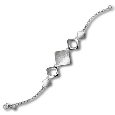 Balia Armband für Damen mattiert - poliert 925er Sterling Silber BAA0019SM