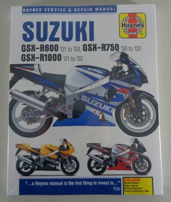 Reparaturanleitung Suzuki GSX R 600 / R 750 / R 1000 Bj. 2000 - 2003