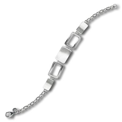 Balia Armband für Damen mattiert - poliert 925er Sterling Silber BAA0021SM