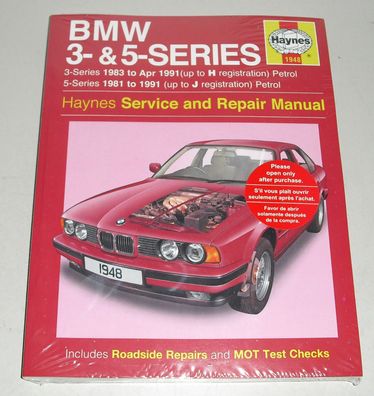 Reparaturanleitung BMW 3er E30 + Cabrio + 5er E28 + E34, Baujahre 1981 - 1991
