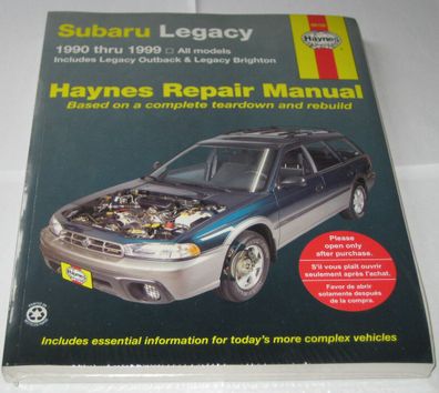 Reparaturanleitung Subaru Legacy + Legacy Outback, Baujahre 1990 - 1999