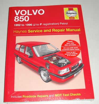 Reparaturanleitung Volvo 850 Benziner, Baujahre 1992 - 1996