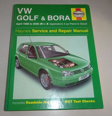 Reparaturanleitung VW Golf 4 / IV + Bora 1,4 / 1,6 / 1,8 / 2,0 Benzin + 1,9 D