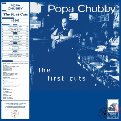 Popa Chubby (Ted Horowitz): The First Cuts (Transparent Blue Vinyl) - DixieFrog ...