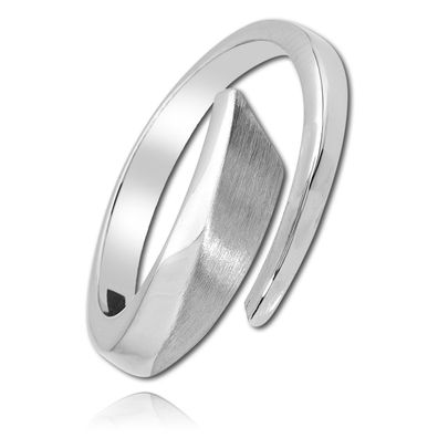 Balia Ring für Damen mit matter und glänzender Oberfläche GR.56 aus BAR008P56