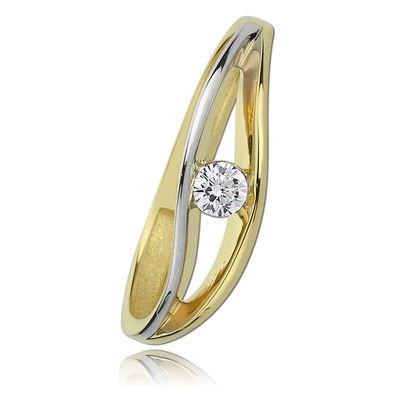 Balia Ring für Damen Gr.60 aus 333er Gold mit Zirkoniastein BGR003G60