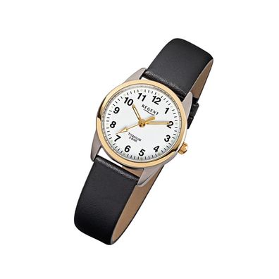Regent Titan Damen Uhr F-661 Quarzuhr Armband schwarz URF661