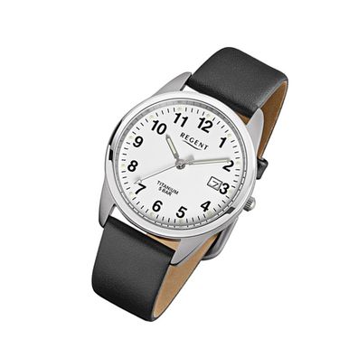 Regent Titan Herren Uhr F-685 Quarzuhr Armband schwarz URF685
