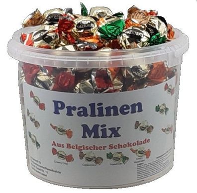 1,2 kg Pralinen Mix aus Belgischer Schokolade im praktischem Eimer