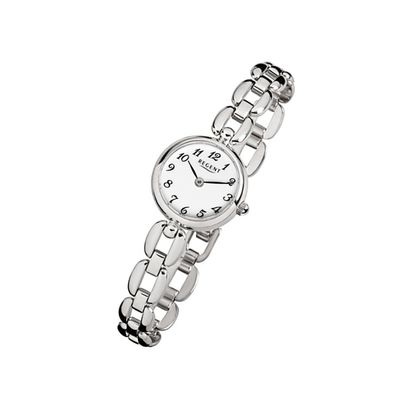 Regent Edelstahl Damen Uhr F-802 Quarzuhr Armband silber URF802