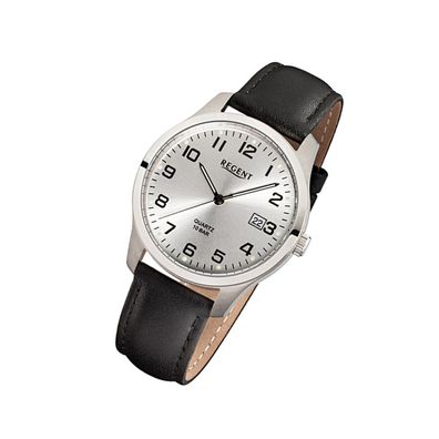 Regent Titan Herren Uhr F-931 Quarzuhr Armband schwarz URF931