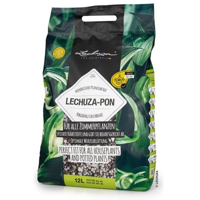 Lechuza® Zubehör Lechuza-pon Pflanzsubstrat Zimmerpflanzen & Drainage - 12 Liter