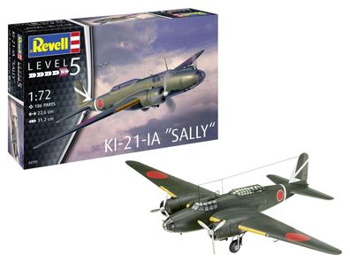 Revell Ki-21-la Sally in 1:72 Modellflugzeug 03797 Bausatz
