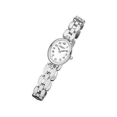 Regent Stahl Damen Uhr F-966 Quarzuhr Armband silber URF966