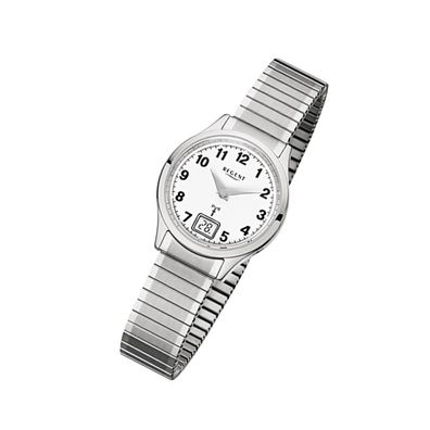 Regent Edelstahl Damen Uhr FR-210 Funkuhr Armband silber URFR210