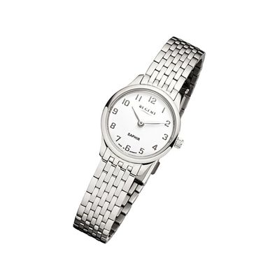 Regent Metall Damen Uhr GM-1457 Analog Armbanduhr silber Metallarmband URGM1457