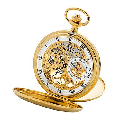 Regent Herren Uhr GM-1612 Armbanduhr Handaufzug Taschenuhr URGM1612